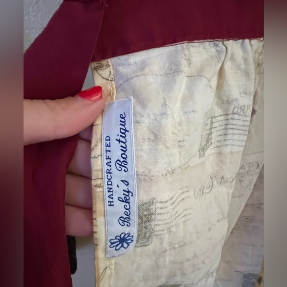 Vintage handmade postcard apron - Picture 8 of 8